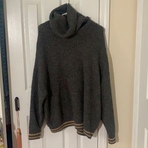 Zara knit oversized turtle neck sweater